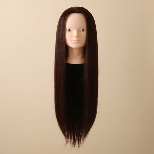 Training Head Kit For Hairstyles Mannequin Head With 100% Synthetic Hair Dressing Head Doll  With Clamp Wig Stand Tripod