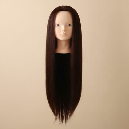 Training Head Kit For Hairstyles Mannequin Head With 100% Synthetic Hair Dressing Head Doll  With Clamp Wig Stand Tripod