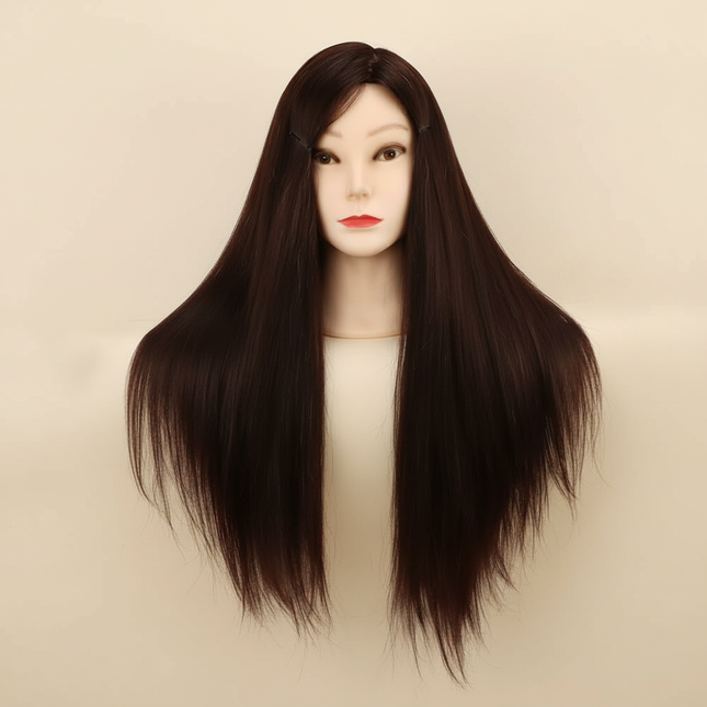 85% Real Human Hair Mannequin Heads For Curling Straighten Training Professional Solon Hairdresser Dummy Doll Heads For Hairstyl