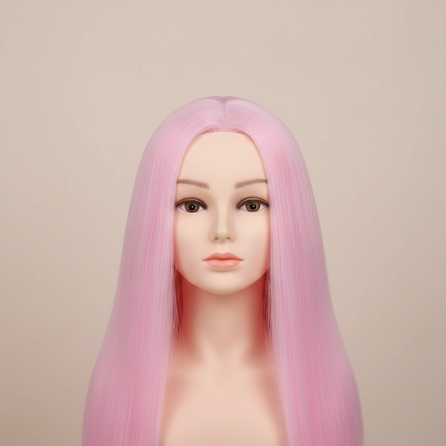 Wig Head With Hair Small Mannequin Head For Beginner Hair Styling Pvc Doll Head For Hairdresser Practice Styling With Head Stand