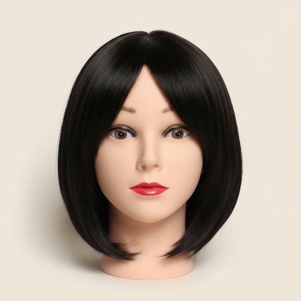 Mannequin Head With 100% Human Hair Cosmetology Manikin head for Cutting Styling With Doll Head for Hair Styling with Clamp Stan