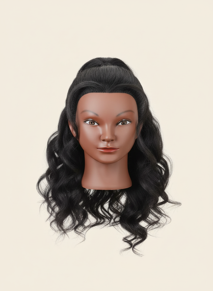 Mannequin Head with Human Hair 16