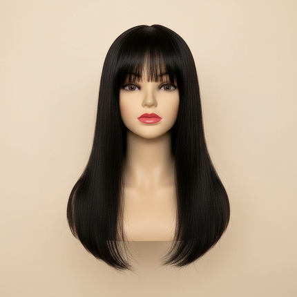 100% Human Hair Mannequin Head Natural Black Color Practice Training Model For Hairdresser Professional Can Be Ironed MUXI IDO