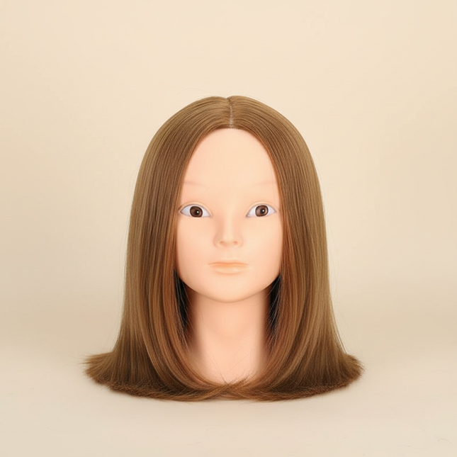 Mannequin Head Human Hair 26"-28" Female 80% Real Hair Mannequin Head Hair Styling Cosmetology  Doll Head for Hairdresser