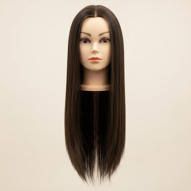 26Inch Long Hair Styling Cosmetology Mannequin Head  Hair Mannequin Head Practice Kit for Braiding Training and Practice