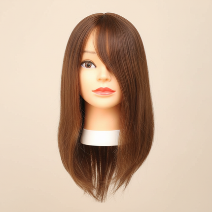 Black Short Hair Mannequin Head 100% Real Human Hair Training Doll for Hair Styling Cosmetology Manikin