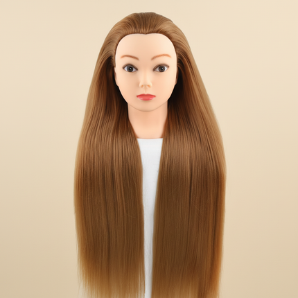long Synthetic hair Mannequin Head With Adjustable Wig Tripod Stand Holder Model With Manikin Head Styling Hairdresser Training