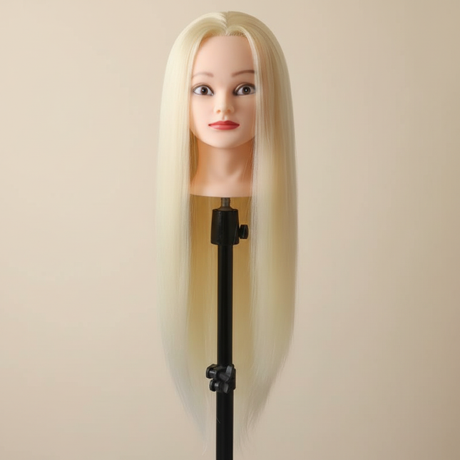 Hairdressing Hairdresser Styling Tool  60cm Straight Hair Training Mannequins Head For Makeup Hair braiding Practice Salon Head