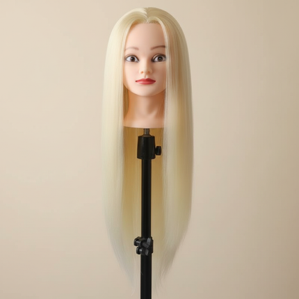 Hairdressing Hairdresser Styling Tool  60cm Straight Hair Training Mannequins Head For Makeup Hair braiding Practice Salon Head