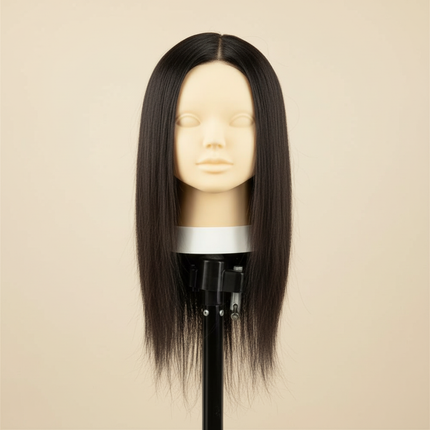 MUXI IDOL 100% Real Human Hair Mannequin Heads With For Hair Training Styling Can Perm/Dye/Bleach And Practice Makeup