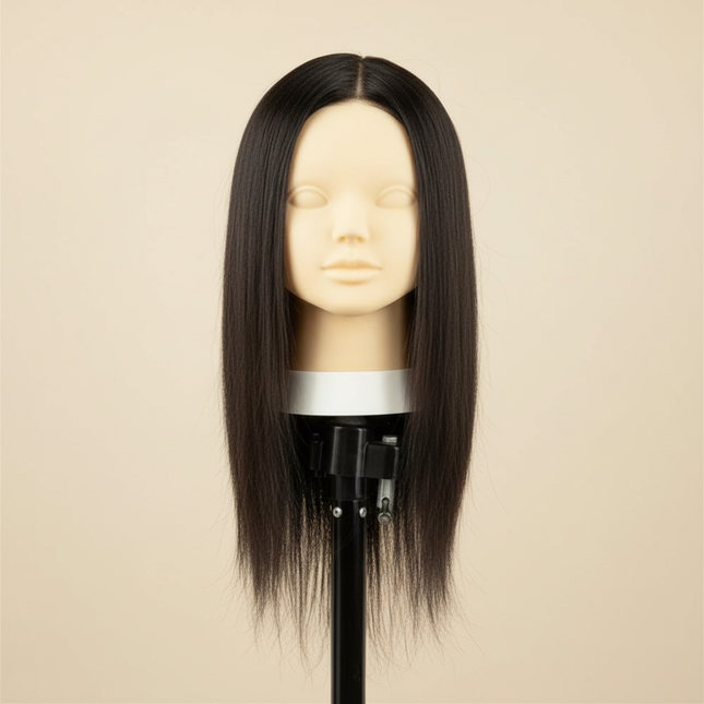 MUXI IDOL 100% Real Human Hair Mannequin Heads With For Hair Training Styling Can Perm/Dye/Bleach And Practice Makeup
