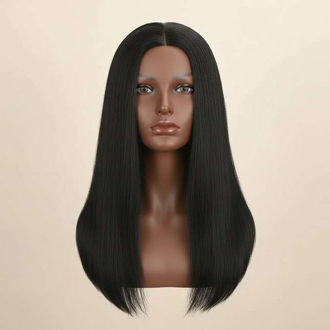 Simnient 16 Inch Mannequin Head 100% Real Human Hair for Cosmetology Manikin Doll Head Hairdresser Hairstylist Training Practice