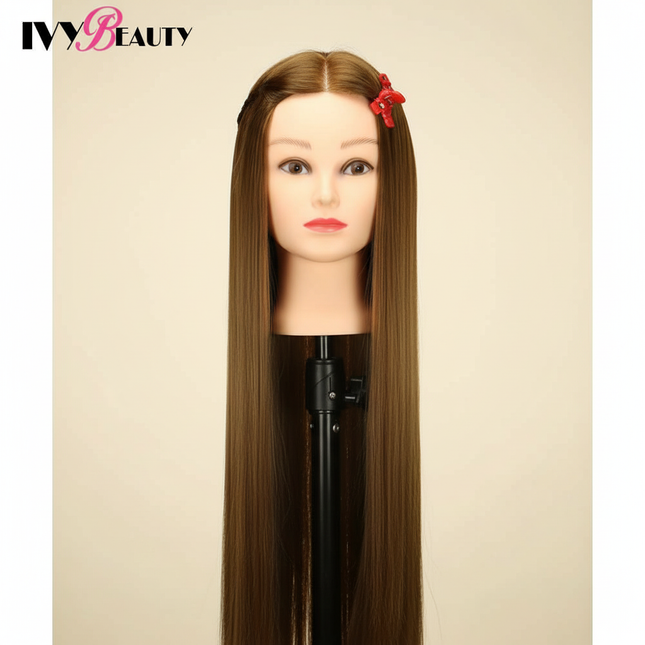80cm Long Professional Head Dolls For Hairdresser 30Inch Synthetic Hair Mannequin For Hair Style Hairdressing hair For Dolls