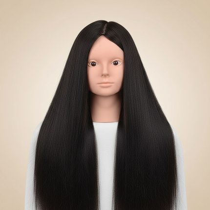 New Female Mannequin Training Doll Head With 70% Real Hair For Hairsyles Hairdressing Cosmetology Dolls Head With Stand Tripod