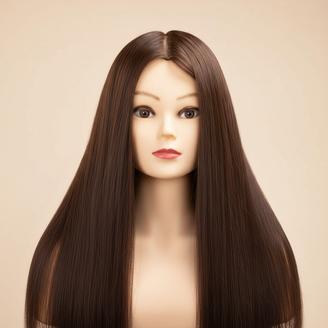 85% Real Human Hair Mannequin Head For Hair Training Styling Professional Hairdressing Cosmetology Dolls Head For Hairstyles