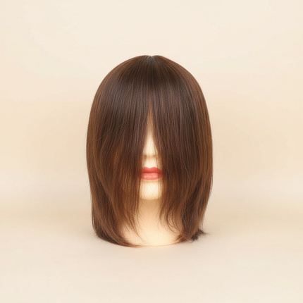 Black Short Hair Mannequin Head 100% Real Human Hair Training Doll for Hair Styling Cosmetology Manikin
