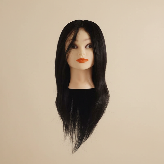 Professional Styling Head Mannequin Hairdresser Human Hair Mix Synthetic Hair Doll Head To Practice Hairstyles Wig Stand Tripod