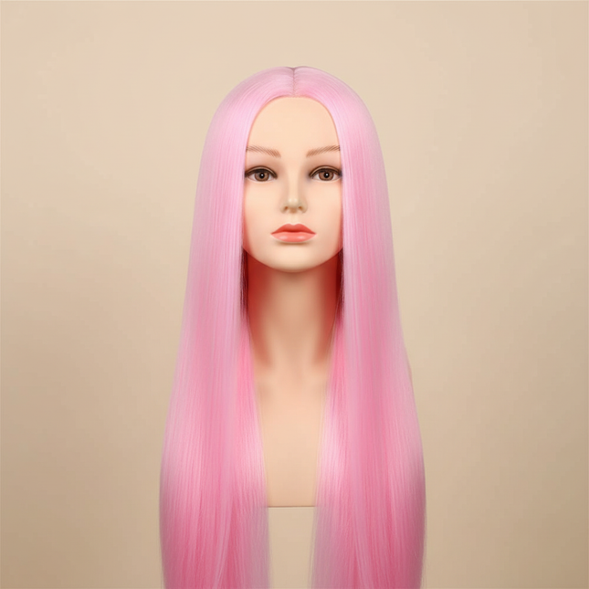 long Synthetic hair Mannequin Head With Adjustable Wig Tripod Stand Holder Model With Manikin Head Styling Hairdresser Training