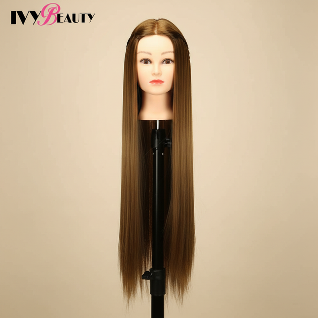 80cm Long Professional Head Dolls For Hairdresser 30Inch Synthetic Hair Mannequin For Hair Style Hairdressing hair For Dolls