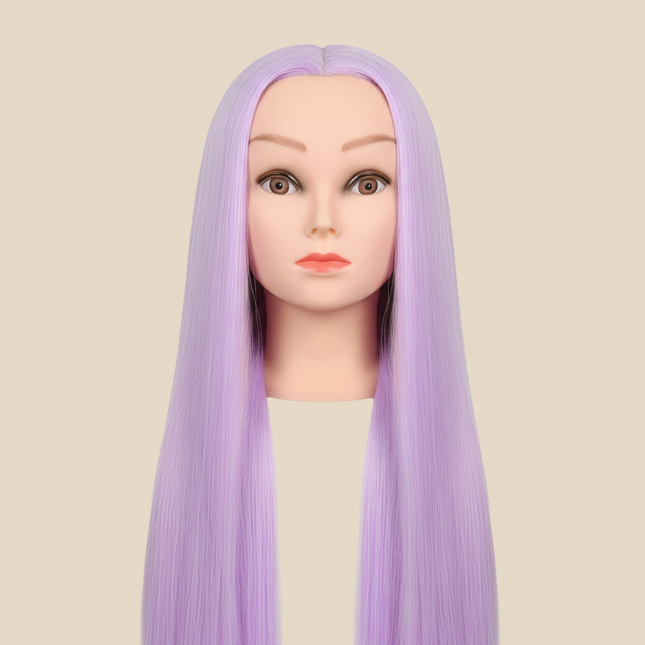long Synthetic hair Mannequin Head With Adjustable Wig Tripod Stand Holder Model With Manikin Head Styling Hairdresser Training