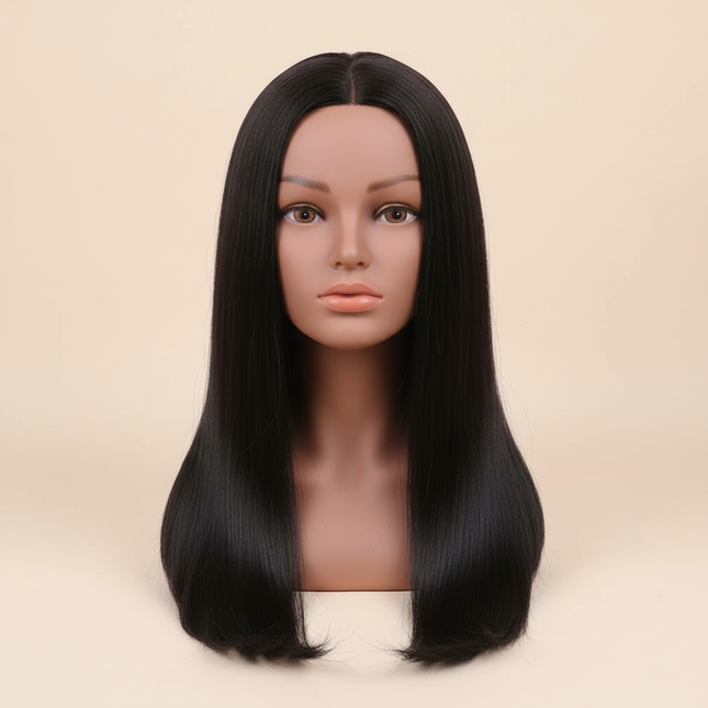 Realistic Female Doll Head Height 19Cm Small Mannequin Head With Makeup For Beginners To Practice Hair Styling With Wig Stand