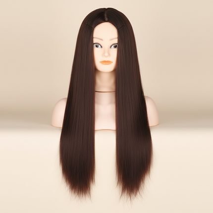 Mannequin Head 100% Synthetic Hair Hairdresser Training Head  Manikin Cosmetology Doll Head For Braiding Styling