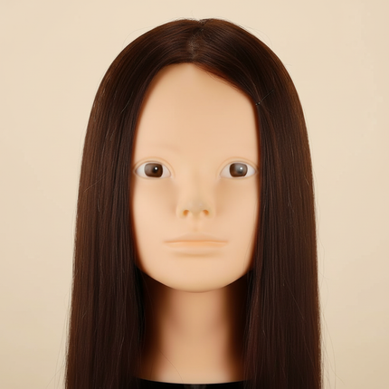 Mannequin Head With 50% Human Hair For Makeup Hairstyles Hairdressing Styling Training Head Professional Practice Doll Heads