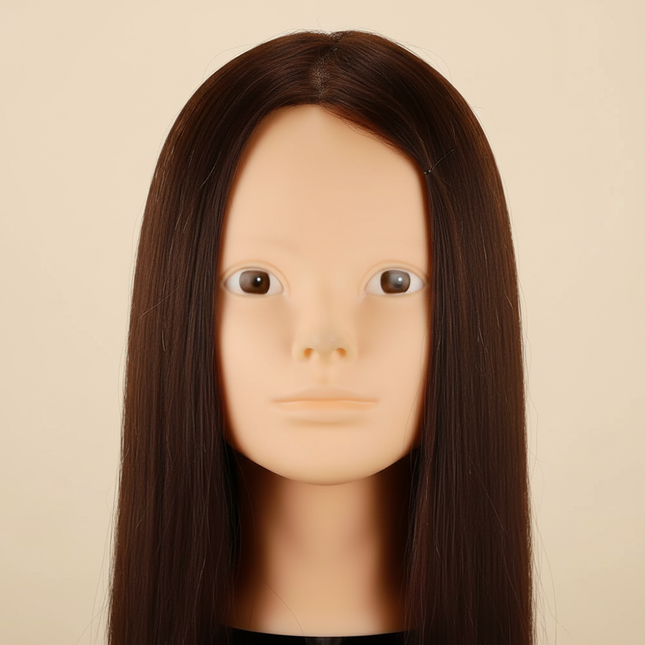Mannequin Head With 50% Human Hair For Makeup Hairstyles Hairdressing Styling Training Head Professional Practice Doll Heads