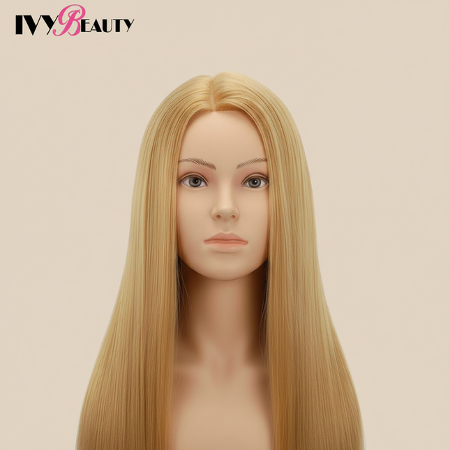 Mannequin- Heads With 65cm Hair For Hairstyles Tete De Cabeza Manniquin Dummy Dolls Head For Hairdresser Practice Hair Styling