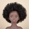 Afro Mannequin Head Model With Synthetic Hair Manikin Head Styling Hairdresser Training Head Doll Head for Braiding Practice