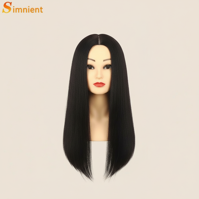100% Real Human Hair Doll Head For Hairstyle Professional Training Head Kit Mannequin Head Styling To Practice Hot Curl Iron St