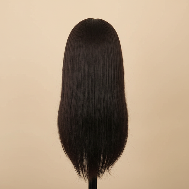 Mannequin Head 22inches 100% Synthetic Hair Traininghead Styling Head Braid Hair Dolls Head for Practicing Cornrows and Braids - gallery 1