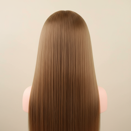 Mannequin Head Model With Long Synthetic Hair, Manikin Head Styling Hairdresser Training Head, Doll Head for Braiding Practice - gallery 1