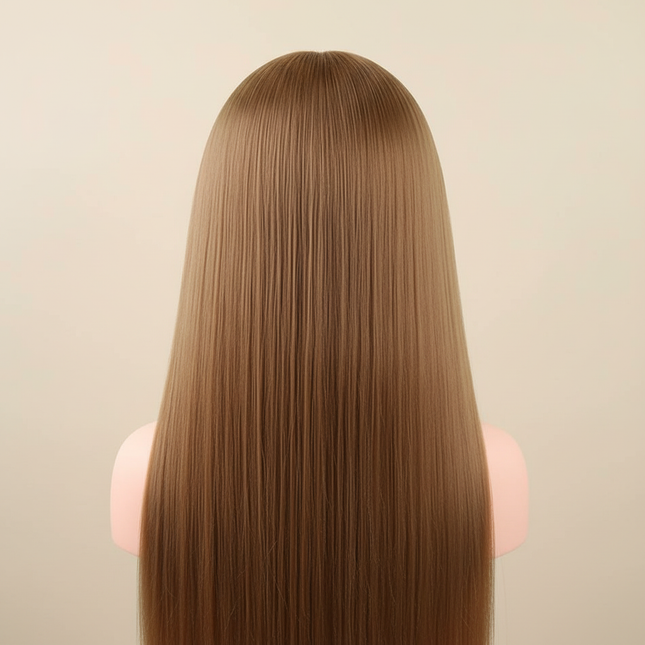 Mannequin Head Model With Long Synthetic Hair, Manikin Head Styling Hairdresser Training Head, Doll Head for Braiding Practice - gallery 1