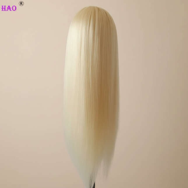 Hairdressing Hairdresser Styling Tool  60cm Straight Hair Training Mannequins Head For Makeup Hair braiding Practice Salon Head - gallery 1
