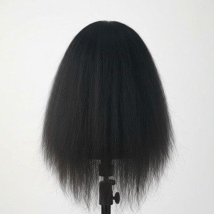 18 Inch Headdoll Mannequin Head 100% Real Human Hair for Cosmetology Manikin Doll Head Hairdresser Hairstylist Training Practice - gallery 1