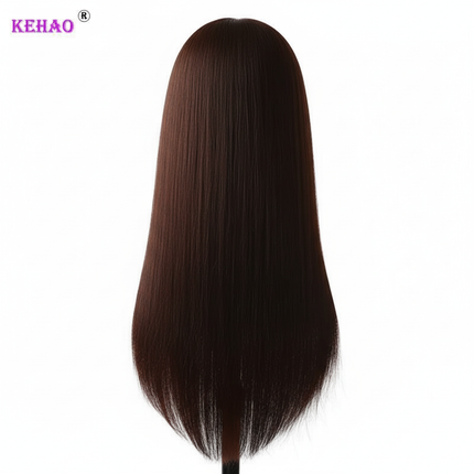 Training Head Kit For Hairstyles Mannequin Head With 100% Synthetic Hair Dressing Head Doll  With Clamp Wig Stand Tripod - gallery 1
