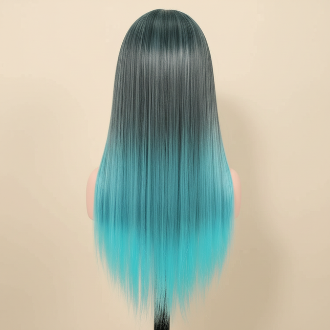 Colorful  28" Mannequin Head Hair Styling Training Braiding Manikin Cosmetology Synthetic Hair For Hairdresser,Free Clamp Hold - gallery 1