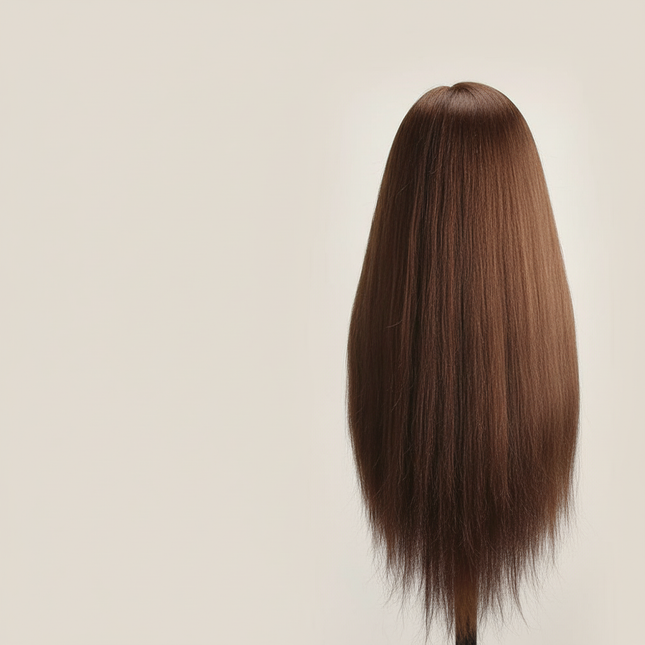 Training Head Wirh Shoulder 28inch Mannequin Head Professional Dolls Head For Cosmetology Manikin Salon Tools Brown Golden - gallery 1