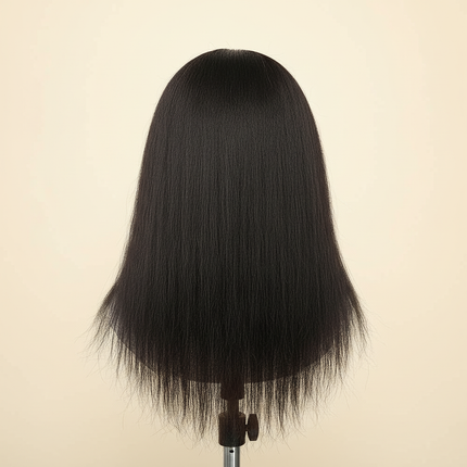 16" Cosmetology Mannequin Head with 100% Human Hair DollHead for Braiding & Styling Practice - gallery 1