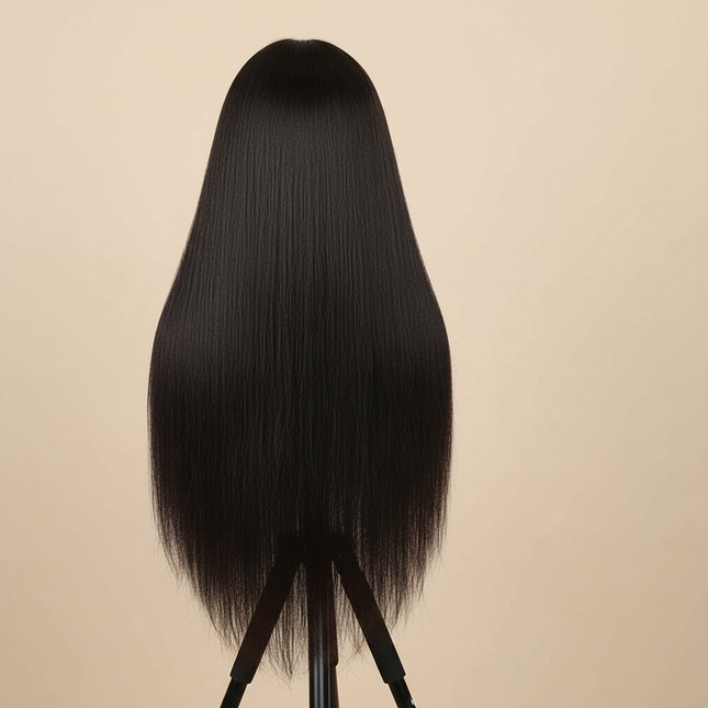 New Female Mannequin Training Doll Head With 70% Real Hair For Hairsyles Hairdressing Cosmetology Dolls Head With Stand Tripod - gallery 1