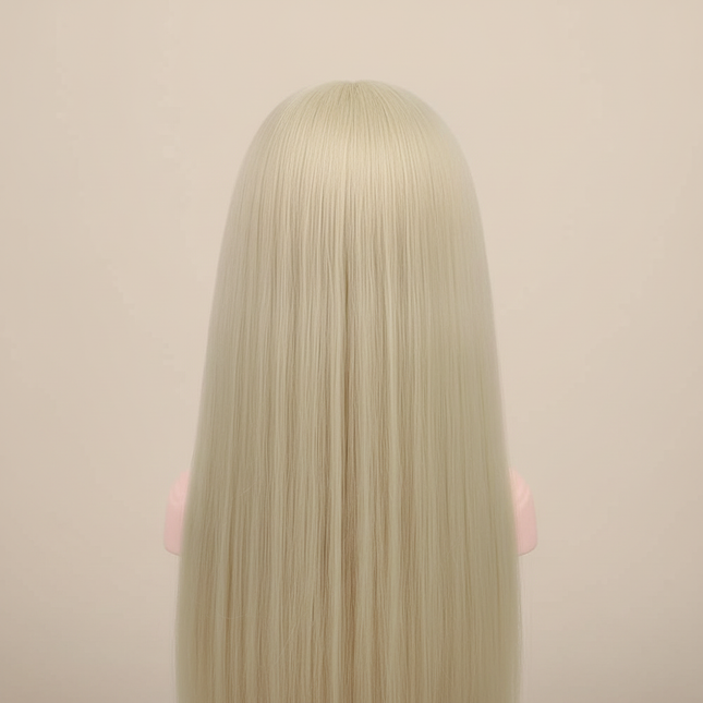 Mannequin Wig Head With Synthetic Hair With Adjustable Wig Stand Holder Manikin Head Styling Hairdresser Training Head Doll Head - gallery 1