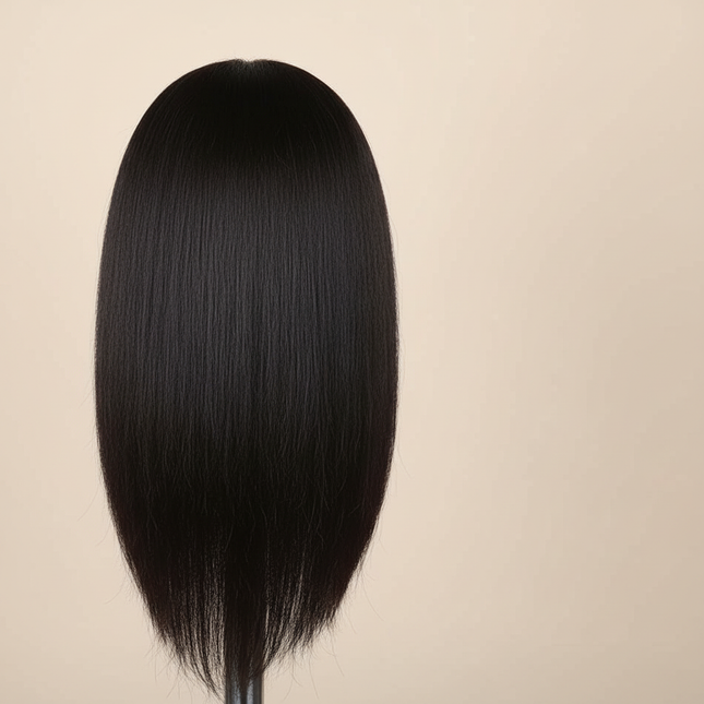Afro Mannequin Heads With 100%Real Hair With Adjustable Tripod Hairdressing Dolls Training Head For Practice Styling Braiding - gallery 1