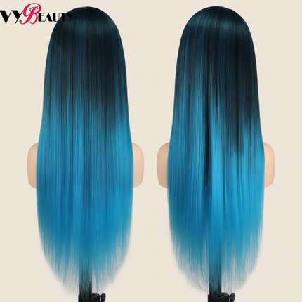 Cosmetology Mannequin Doll Head With Rainbow Color Hair For Braiding Hair Styling Training Hairart Hairdressing Salon Display - gallery 1