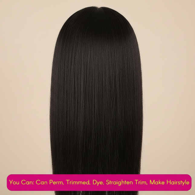 Long Hair Mannequin Head with Human Hair Hairdresser Practice Training Head Cosmetology Manikin Doll Head And Wig Stand Tripod - gallery 1
