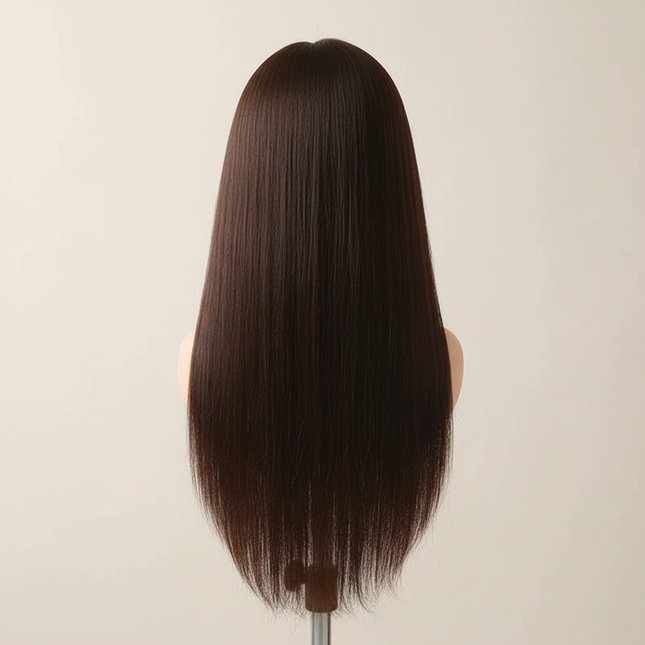 Professional Styling Head Mannequin Hairdresser Human Hair Mix Synthetic Hair Doll Head To Practice Hairstyles Wig Stand Tripod - gallery 1