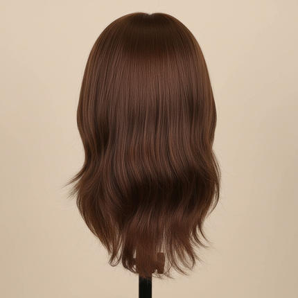 100% Human Hair Male Mannequin Head With Hair Beard Practice Manikin Hairdresser Cosmetology Training Doll Head For Hair Styling - gallery 1