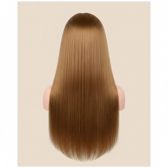 26in Mannequin Head Hair Styling Manikin Cosmetology Doll Head Synthetic Fiber Hair Hairdressing Training Model Free Clamp - gallery 1