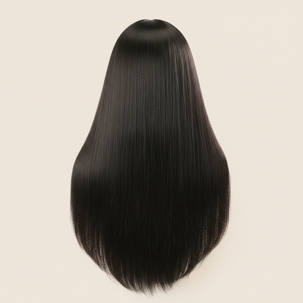 76cm Straight Hair Hairdressing Synthetic Training Mannequins Head For Makeup Hair braiding Practice Salon Head Styling Tool - gallery 1