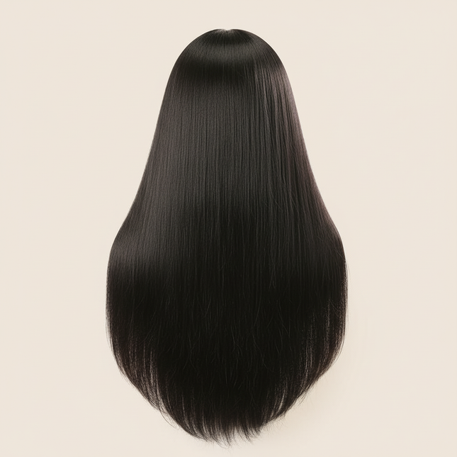 76cm Straight Hair Hairdressing Synthetic Training Mannequins Head For Makeup Hair braiding Practice Salon Head Styling Tool - gallery 1